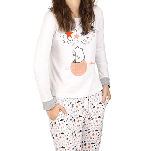 Stars And Cloud Print Nightwear For Women