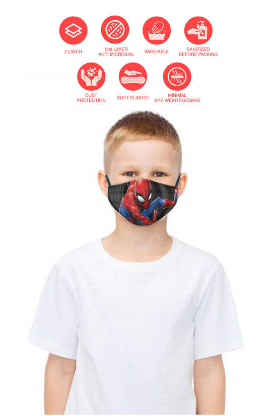 kids Printed Protective Masks( Set Of 3)