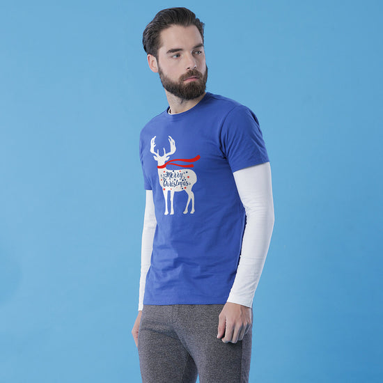 Christmas Reindeer, Single Men Tees