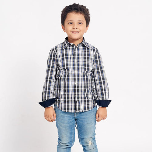 Black And Chequered, Shirts For Boy
