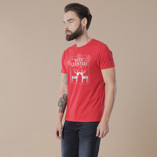 Merry Christmas reindeer print, Family tees