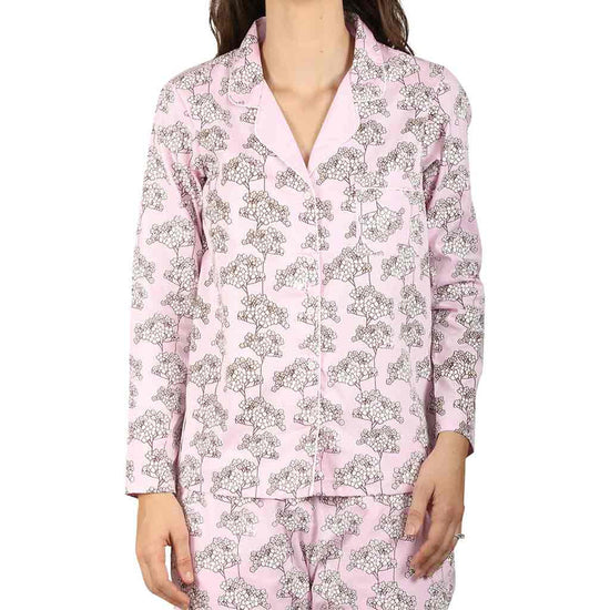 Pink Floral Capri Style Sleepwear Set For Mom & Daughter