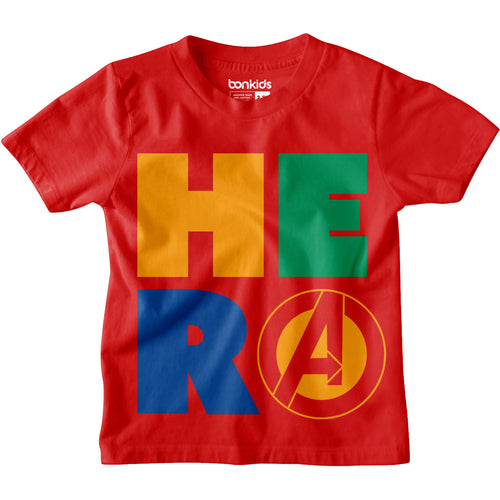 Hero Avengers Red Boys Tshirt