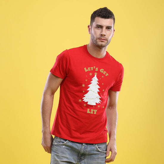 Lets Get Lit Single Tee For Men