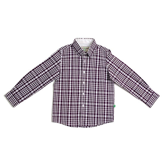 Wine Checkered Ghingham Shirt