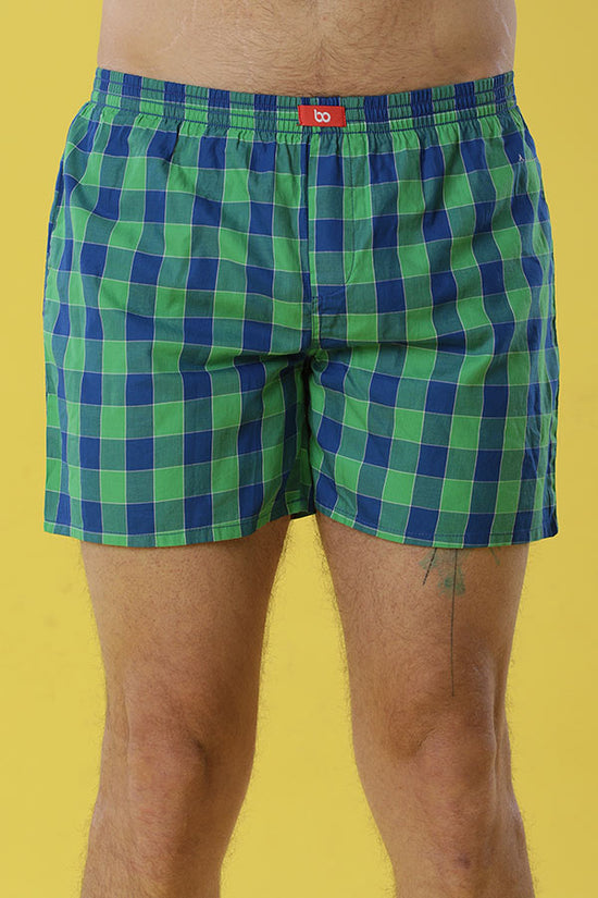 Green With Envy, Cotton Boxer For Men