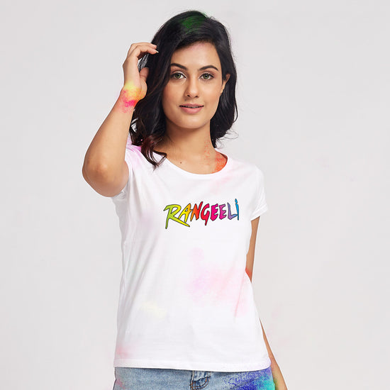 Rangeela\Rangeeli Holi Couple Tees For Women