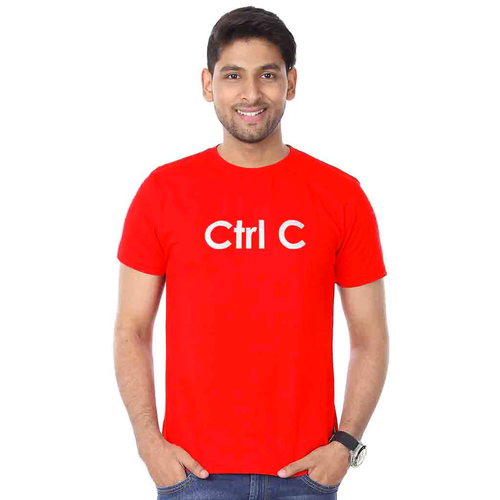 Red Ctrl C/Ctrl V Father-Son Tees