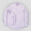 Purple/Beige stripes white Mandarin Collar Shirt for father son