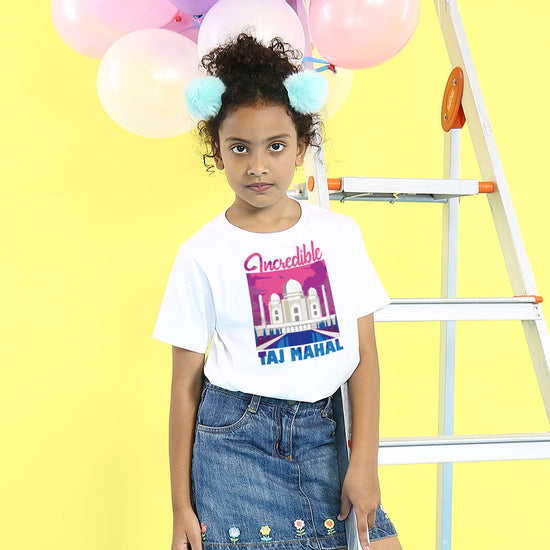 Incredible Taj Mahal, Matching Travel Tees For Girl