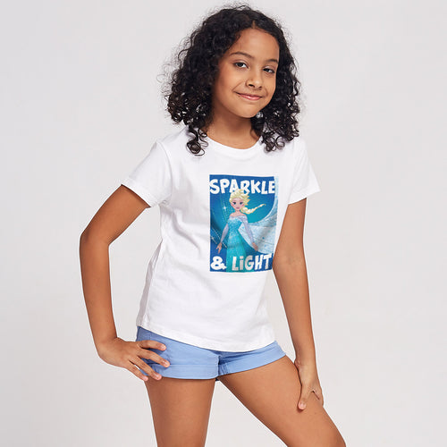 Sparkle And Light,Disney Tee For Girls