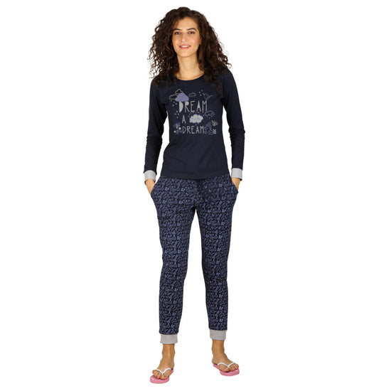 Hut Print Knitted Nightwear For Women