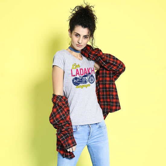 Let's Ladakh, Matching Travel Tees For Women