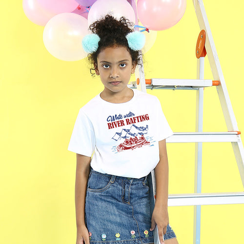 White Water Rafting, Matching Travel Tees For Girl