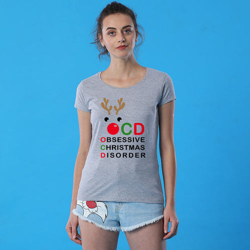 Obsessive Christmas Mom ,daughter And Son Tees