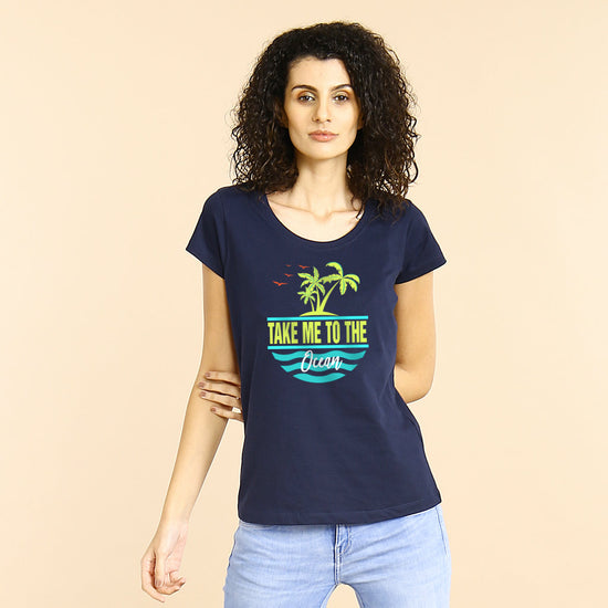 Take Me To The Ocean, Matching Travel Tees For Women