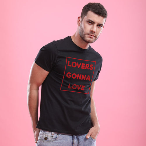 Just Want To Love, (Black) Matching Couples Tees