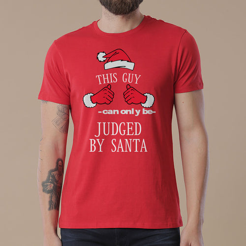 Judged By Santa , Dad And Son Tees