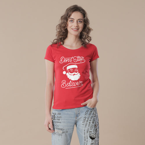 Keep believing Single Tee For Women