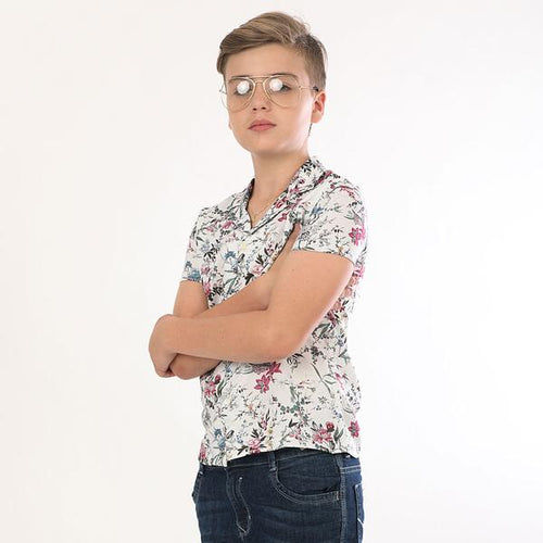 Floral Vibes Half Sleeves Shirts For Boy