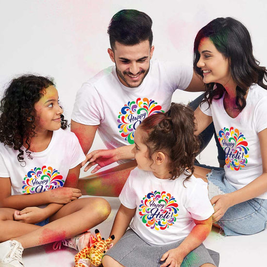 Happy Holi Grande Family Tees