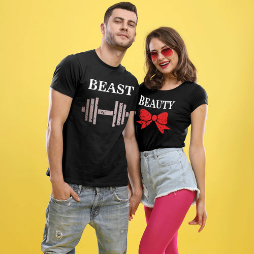 Beauty and Beast, Matching Couple Tees