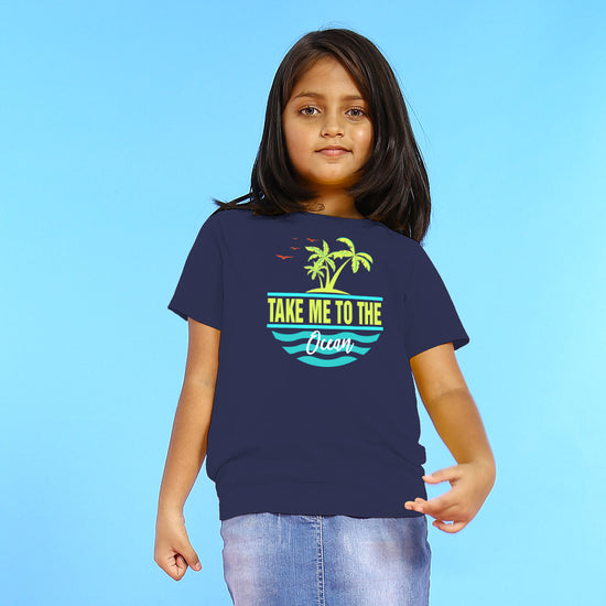 Take Me To The Ocean, Matching Travel Tees For Girl