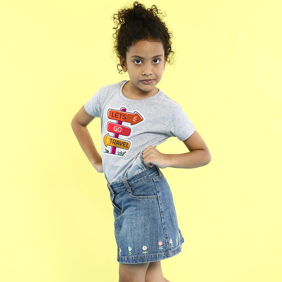 Let's Go Travel, Matching Travel Tees For Girl