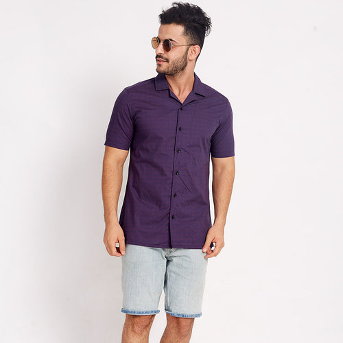 Summer Boho Purple , Matching Shirts For Dad And Son