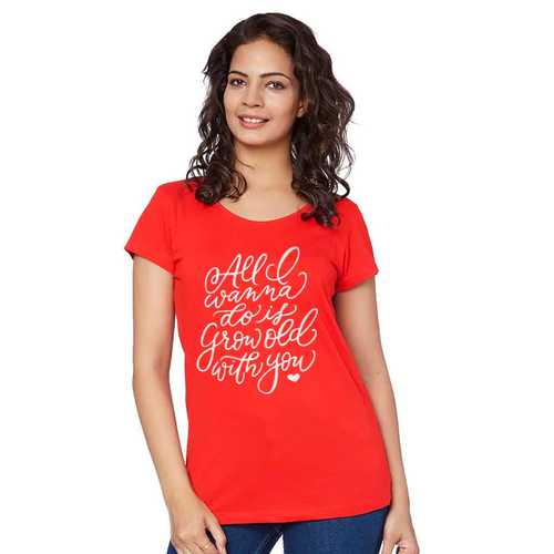 All I Wanna Do Is Grow Old With You Couple Tees for women