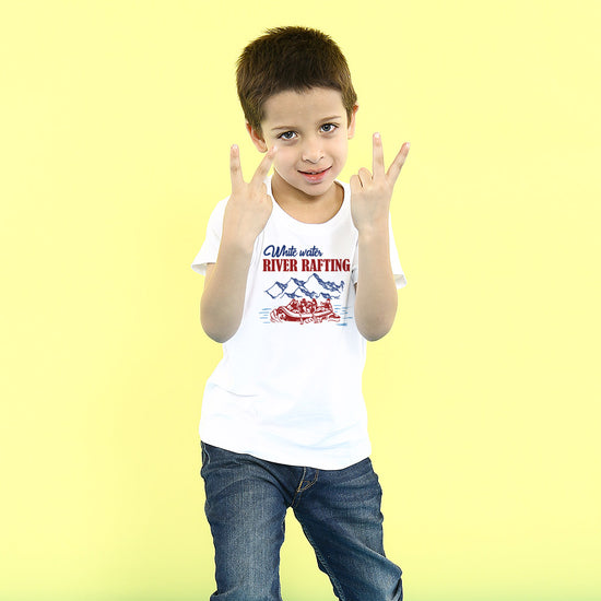 White Water Rafting, Matching Travel Tees For Boy