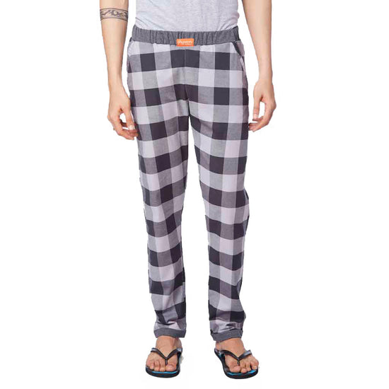Checkered print knit detailed Pyjamas Only