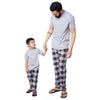 Checkered print knit detailed Pyjamas Only