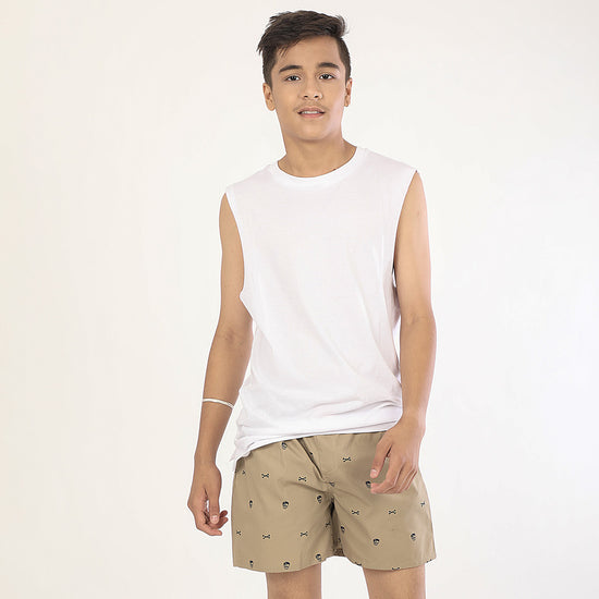 Skull Print, Boxers For Boy