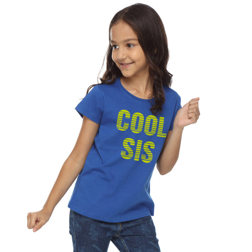 Cool Bro/Sis, Matching Sibling Tees For Girl