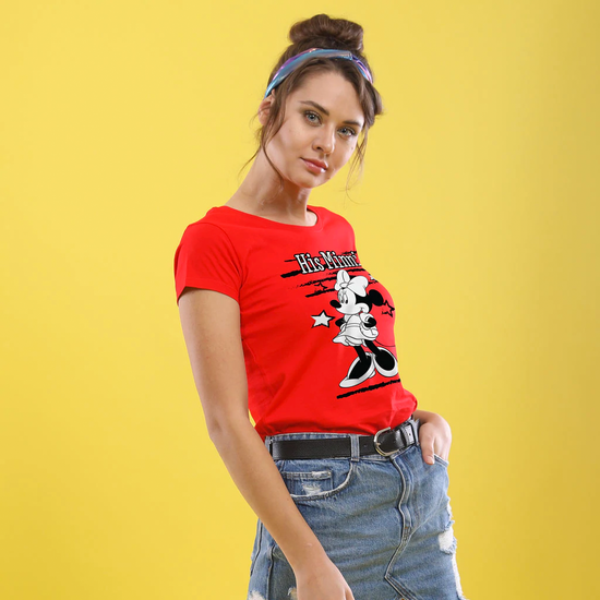 Her Mickey/His Minne, Matching Disney Tees For Women
