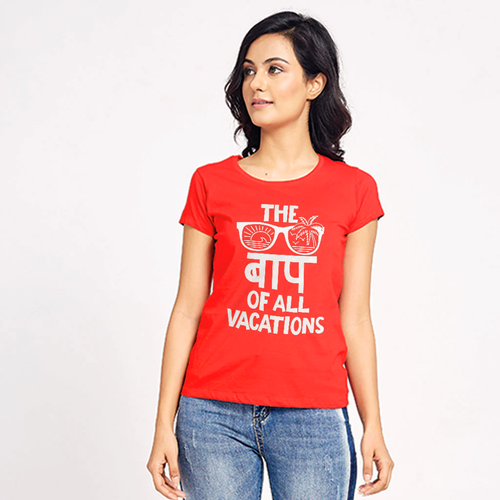 The Bap Of Vacations, Matching Travel Tees For Women