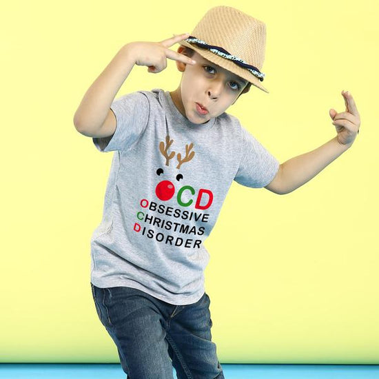 Obsessive Christmas Mom And Son Tees For Son