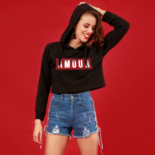Amour, Matching Hoodies For Men And Crop Hoodie For Women