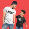 White Black Johnny Johnny Yes Papa Father-Son Tees