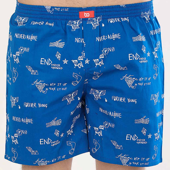 Text Me (Blue), Matching Boxers For Dad And Son