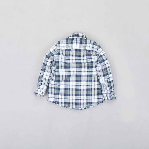 Father/Son Olive Green checks full sleeve shirt