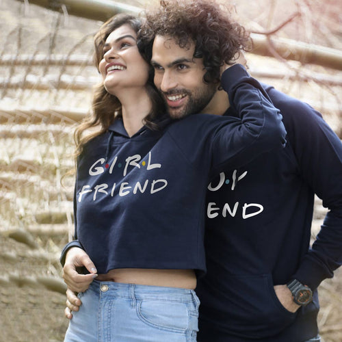 Boy/Girl Friend, Matching Hoodie For Men And Crop Hoodie For Women