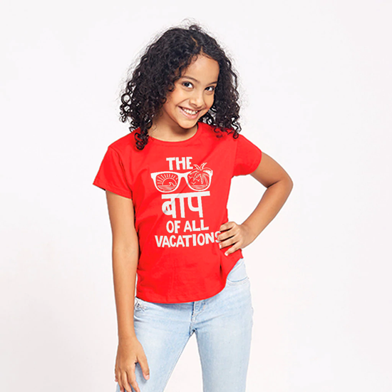 The Bap Of Vacations, Matching Travel Tees For Girl