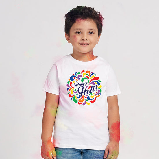 Happy Holi Grande Family Tees for son