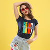 Be My Valentine! (Navy Blue) Matching Couples Tees For Women