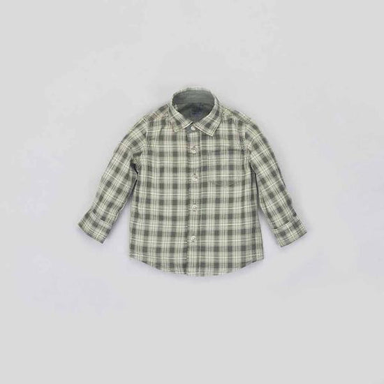Green Checks Cotton shirt for Father/Son for Son