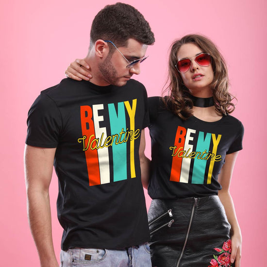 Be My Valentine! (Black), Matching Couples Tees