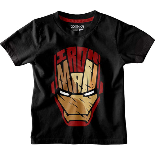 Iron Man Black Boys Tshirt