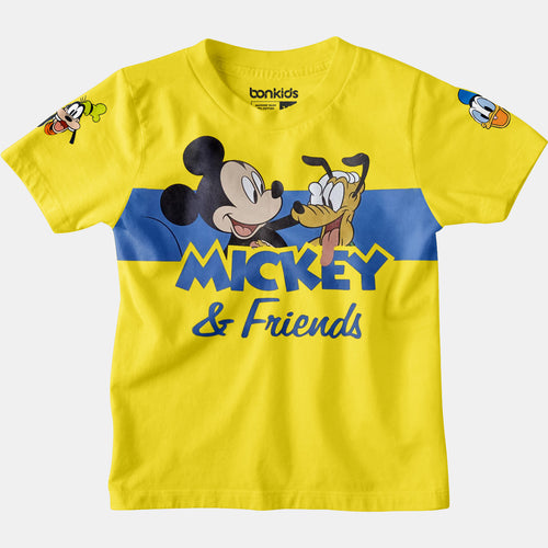Mickey & Friends Yellow Boys Tshirt